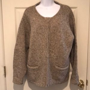 L.L. Bean Ragg Wool Cardigan L